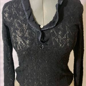 Black long sleeve blouse/shirt